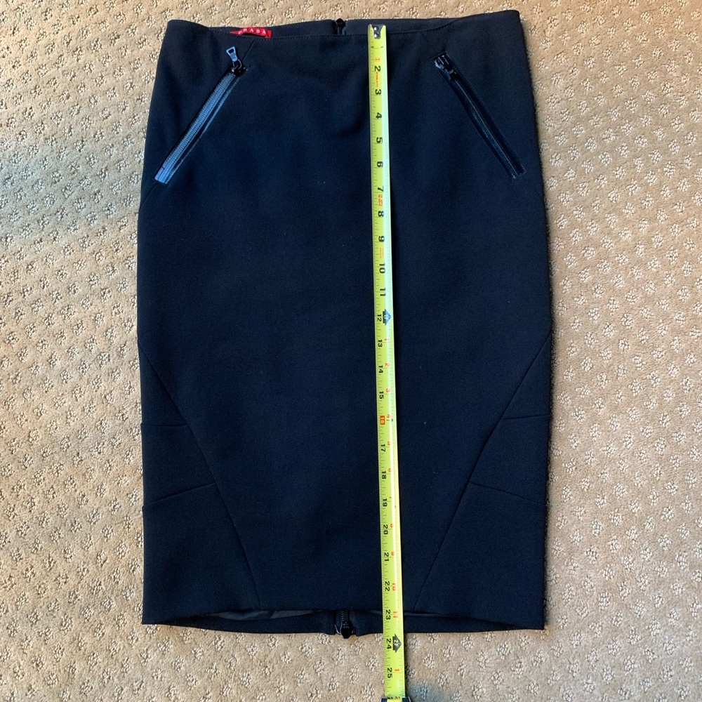 Prada black pencil skirt